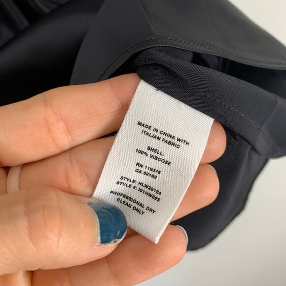 Helmut Lang Asymmetric Viscose Black Top - Picture 8 of 8